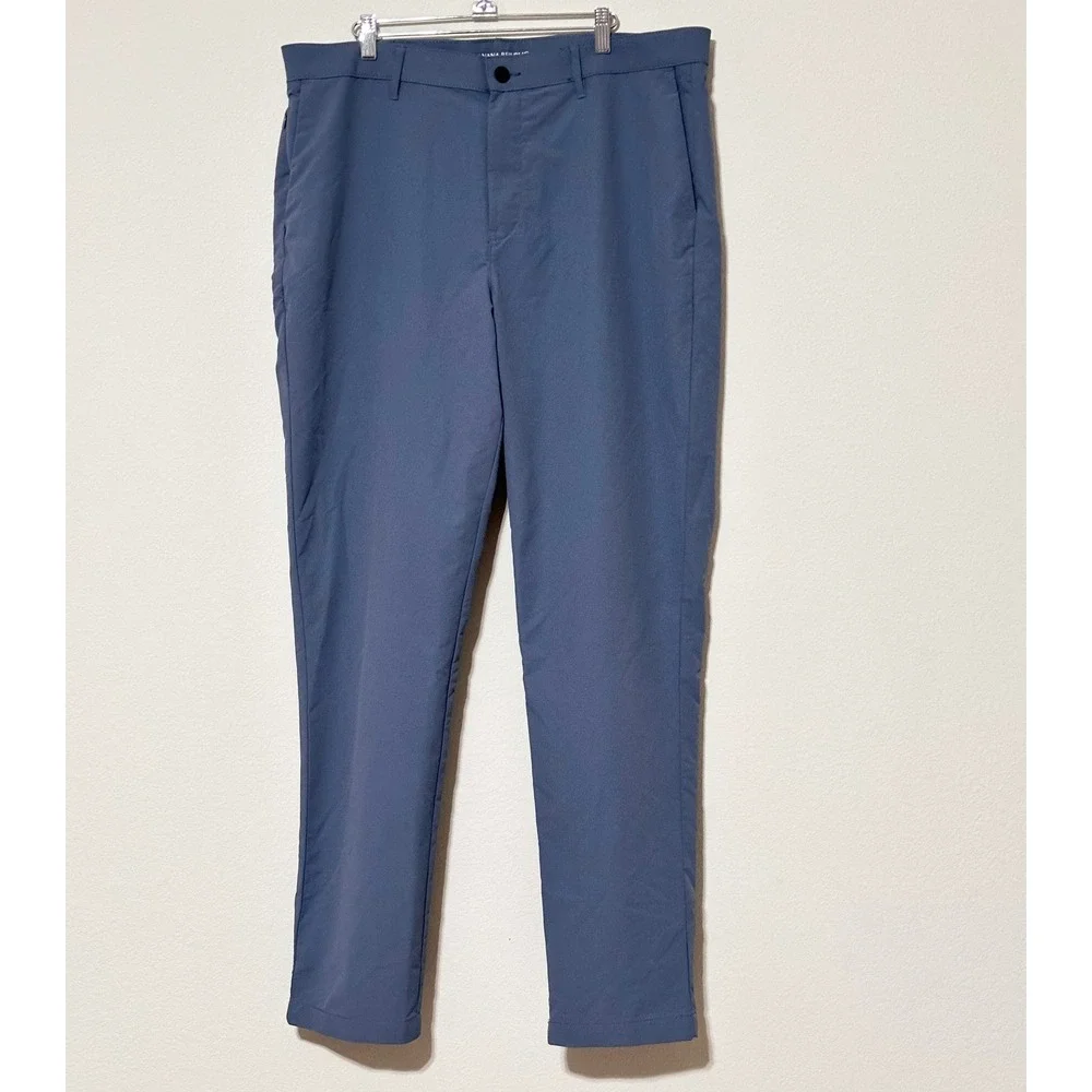 Banana Republic Men's Performance Golf Pants Dress Pants Sporty Slate Blue 38x34